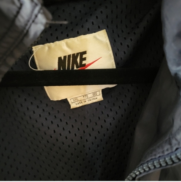 NIKE VINTAGE MEN'S NAVY BLUE WINDBREAKER JACKET SIZE XXL - Picture 2 of 5